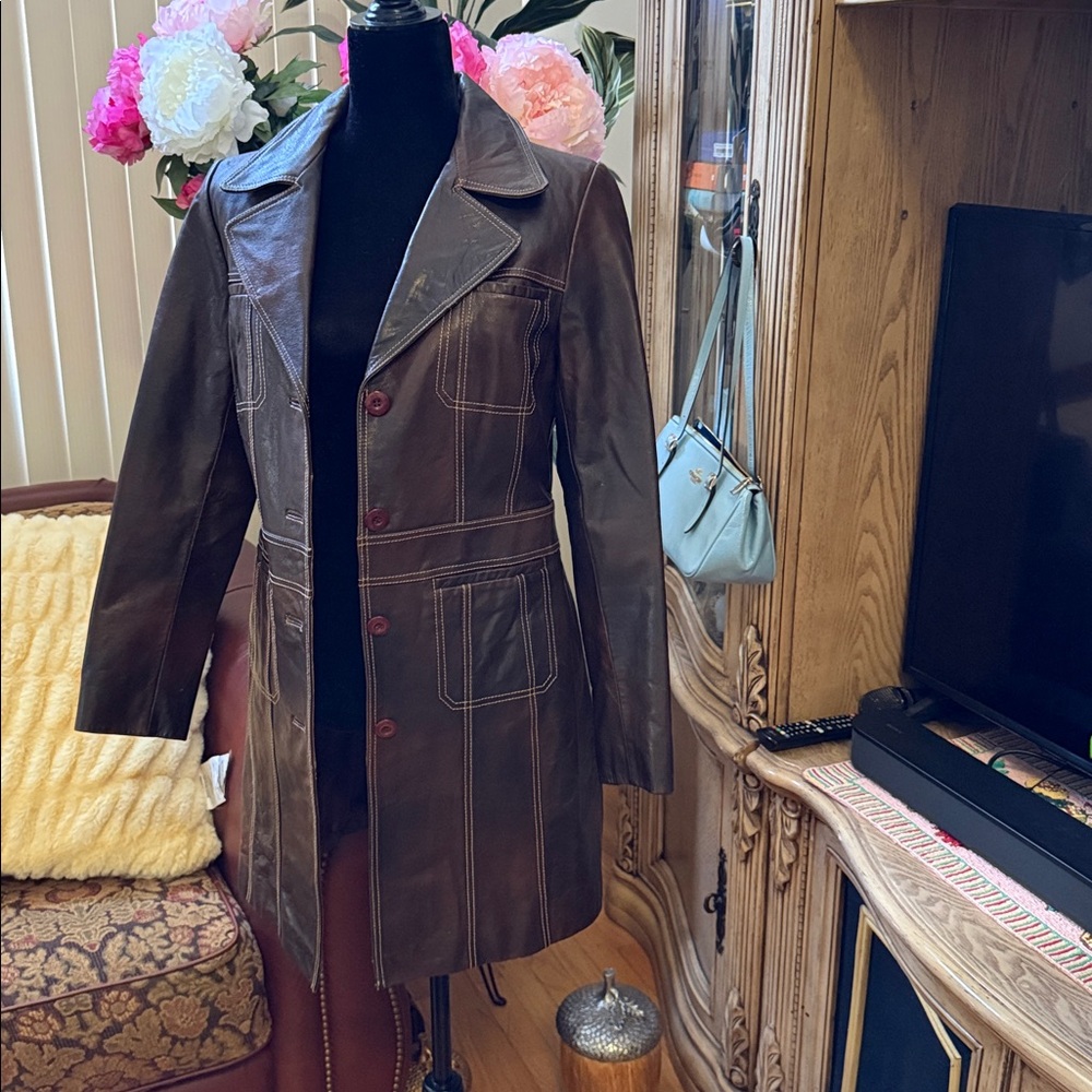 Wilsons Leather Jacket - Brown - image 13